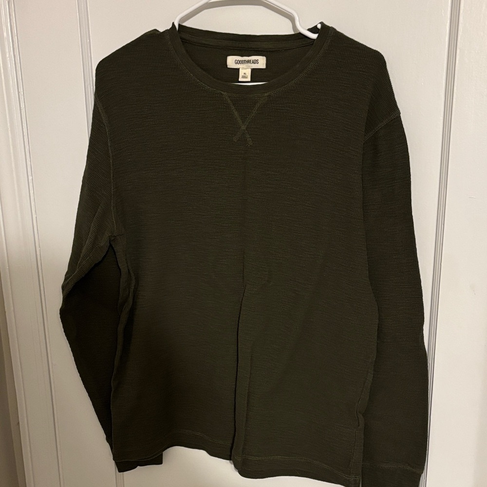 Goodthreads Dark Green Long Sleeve Tee